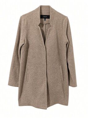 Vero Moda Beige Button-Front Coat Jacket Size Large